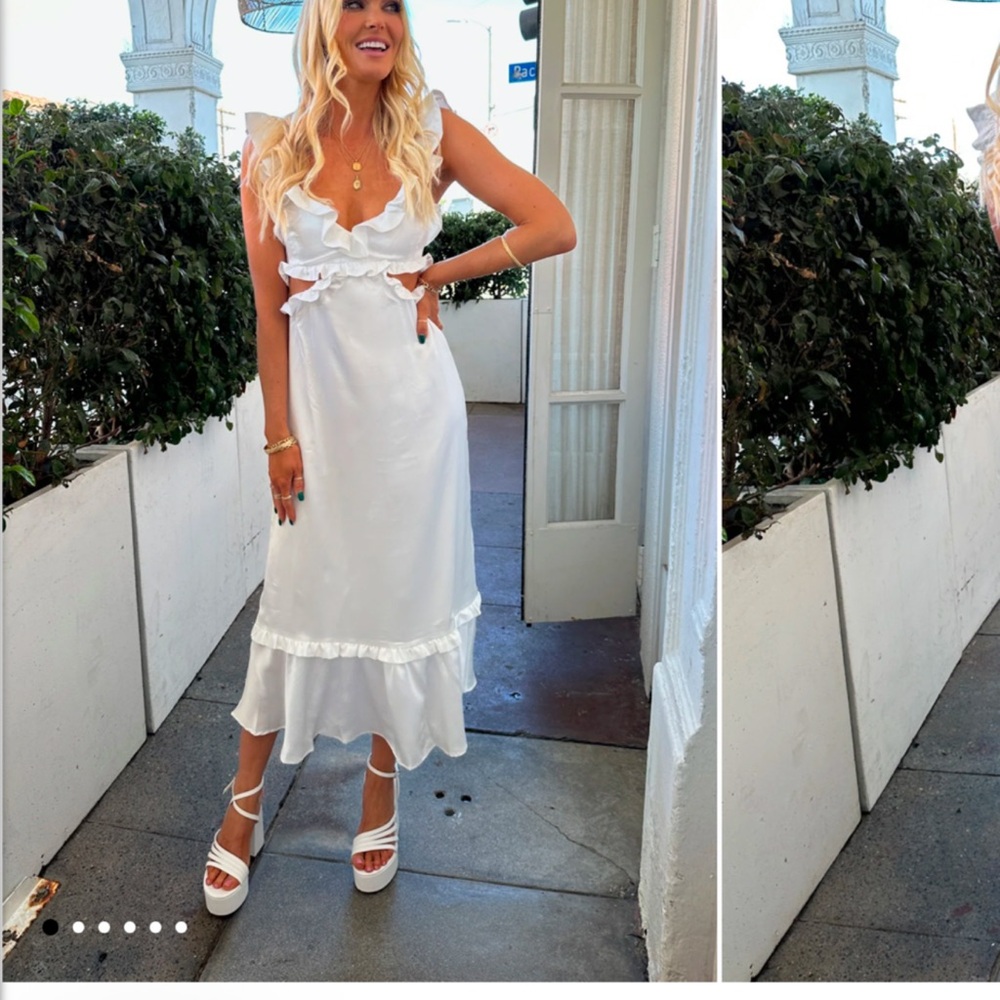 Show Me Your MuMu Lane Midi Dress White